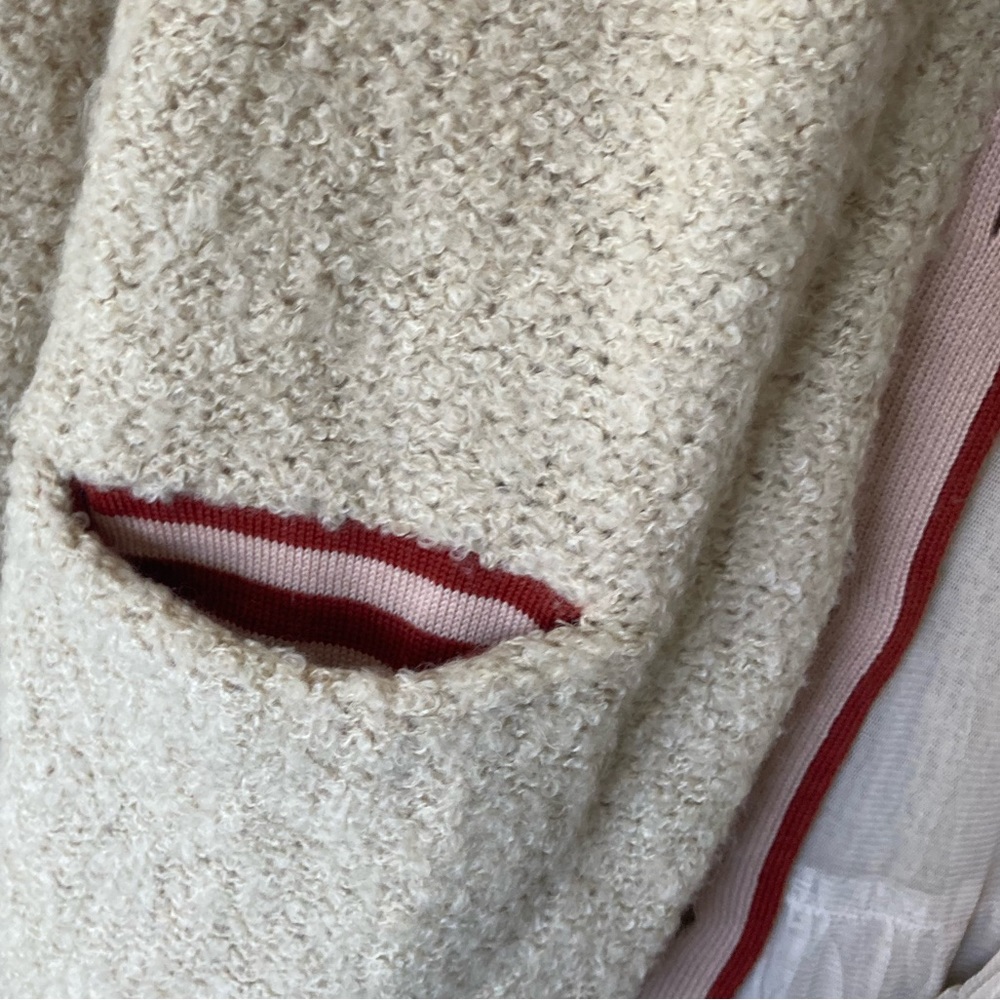 🧵2/$80🧵 CHARLIE & ROBIN Anthro Cardigan, tulle, boucle, unique, ribbon trim - Picture 10 of 17